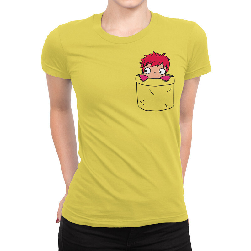 

Футболка женская Dream Shirts Поньо в кармашке Женская 10006791 желтая S, Поньо в кармашке Женская 10006791