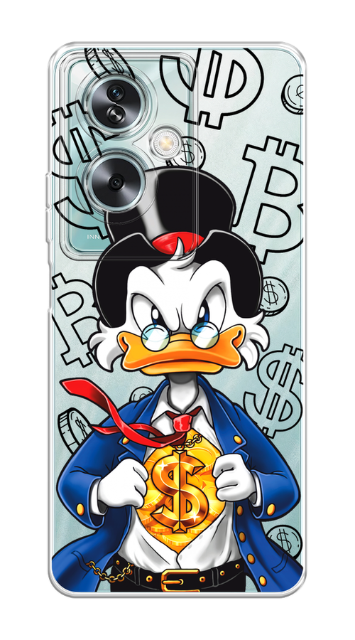 

Чехол на Oppo A79 5G "Scrooge Goldman", Черный;белый;синий, 2515650-1