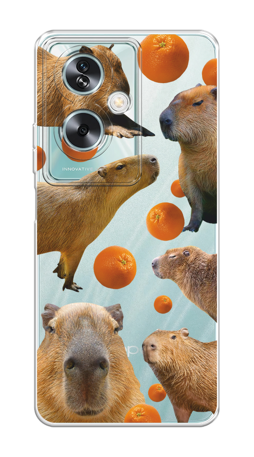 

Чехол на Oppo A79 5G "Капибара и апельсины", Бежевый;оранжевый, 2515650-1