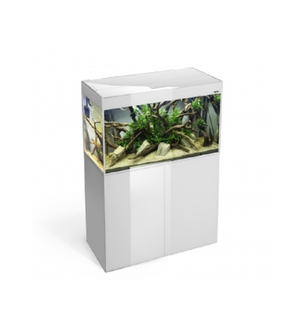 Тумба для аквариума Aquael Glossy 100, белая, дверцы дерево
