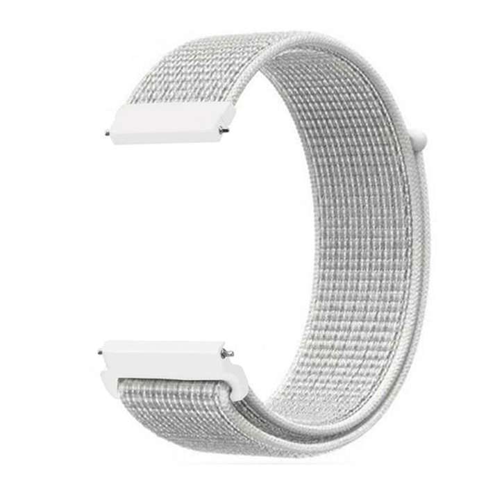 

Ремешок Nuobi Nylon для Xiaomi, Huawei, Samsung, Garmin (20mm) White/Grey