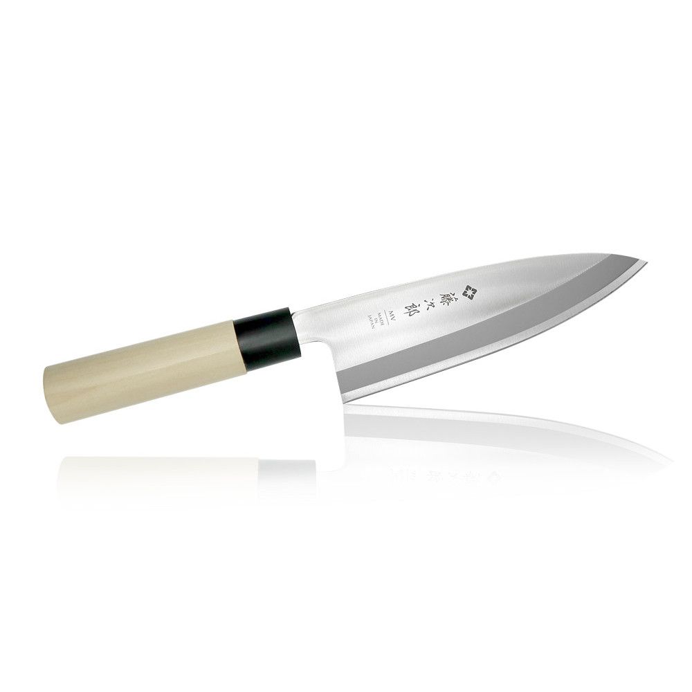 фото Кухонный нож деба, японский нож tojiro f-1055, лезвие 18.5см, сталь mo-v япония