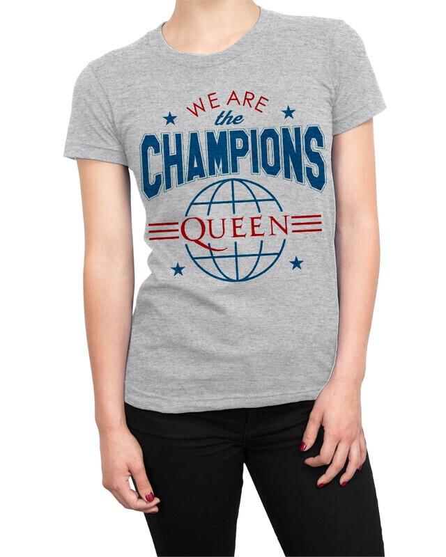 фото Футболка женская dream shirts queen - we are the champions 10006881 серая l