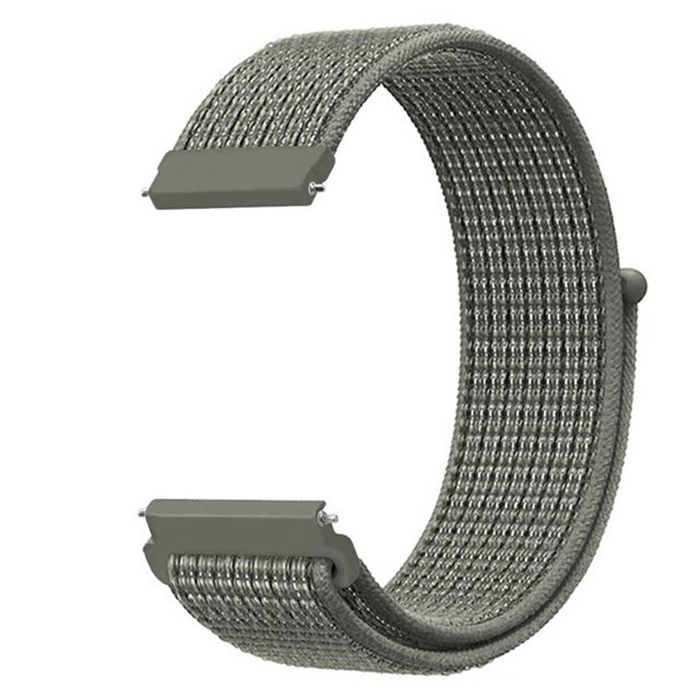 

Ремешок Nuobi Nylon для Xiaomi, Huawei, Samsung, Garmin (20mm) Grey/Green