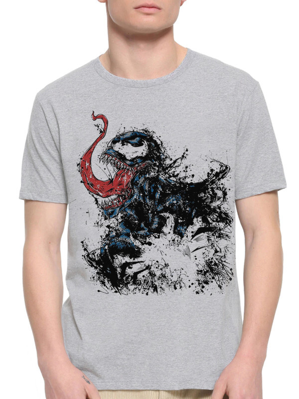 

Футболка мужская Design Heroes Веном Симбиот 623-venom-2 серая M, Серый, Веном Симбиот 623-venom-2