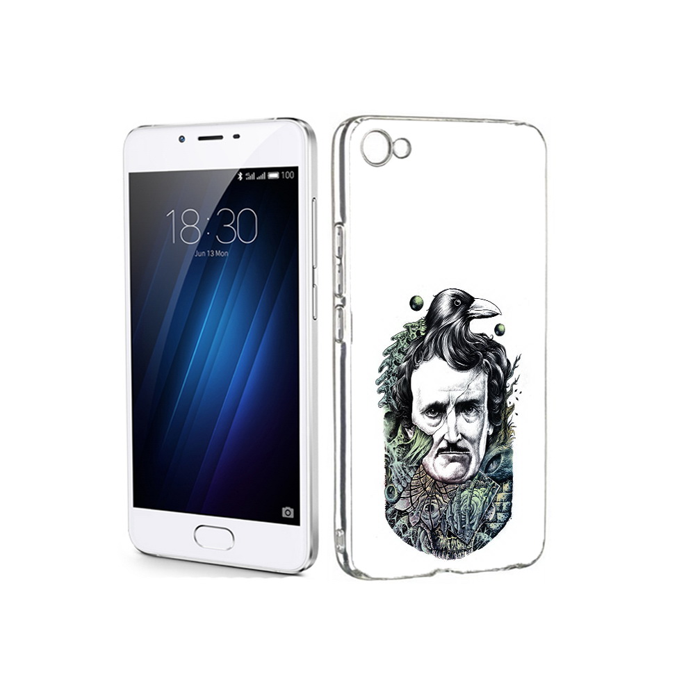 

Чехол MyPads Tocco для Meizu U20 Эдгар Аллан с вороном (PT50622.85.203), Прозрачный, Tocco
