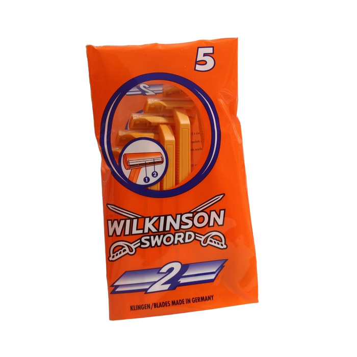 фото Станок для бритья одноразовый wilkinson sword wilkinson2, 2 лезвия, 5 шт.