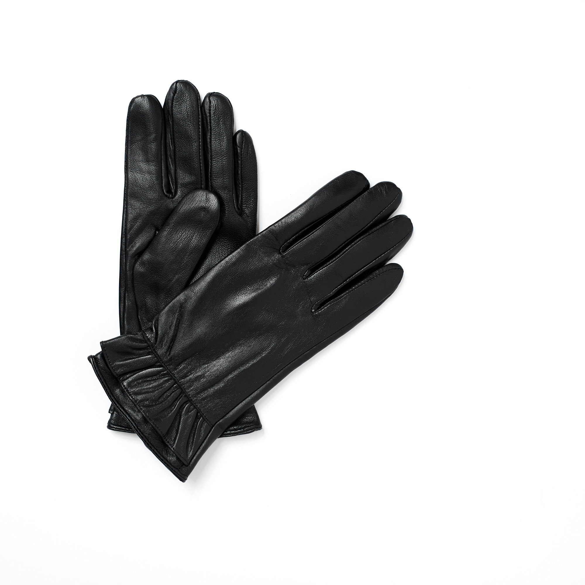 

Перчатки женские Albertini 14K-6 черные, р. 8.5, Черный, 14K-6