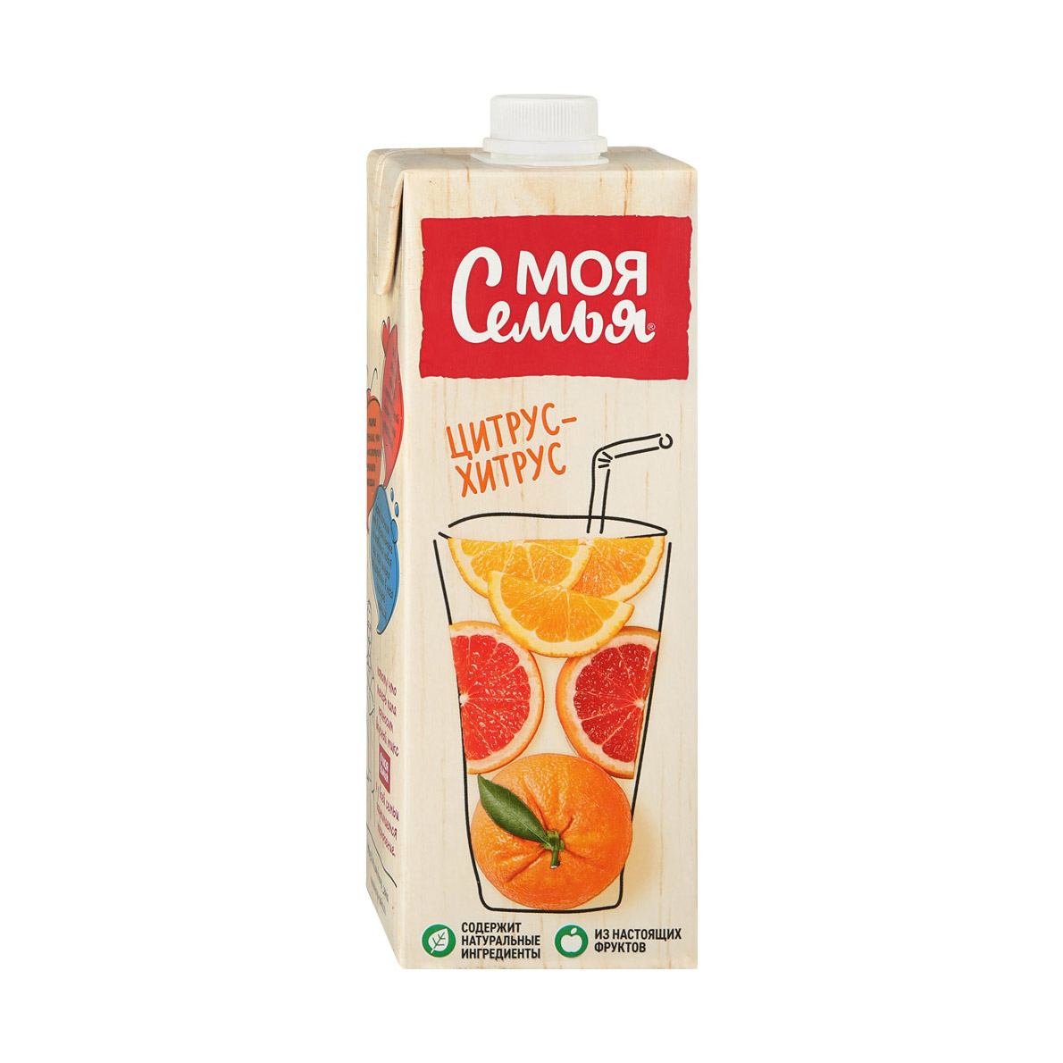 Напиток сокосодержащий Моя Семья Цитрус-Хитрус, 0,95 л х 8 шт