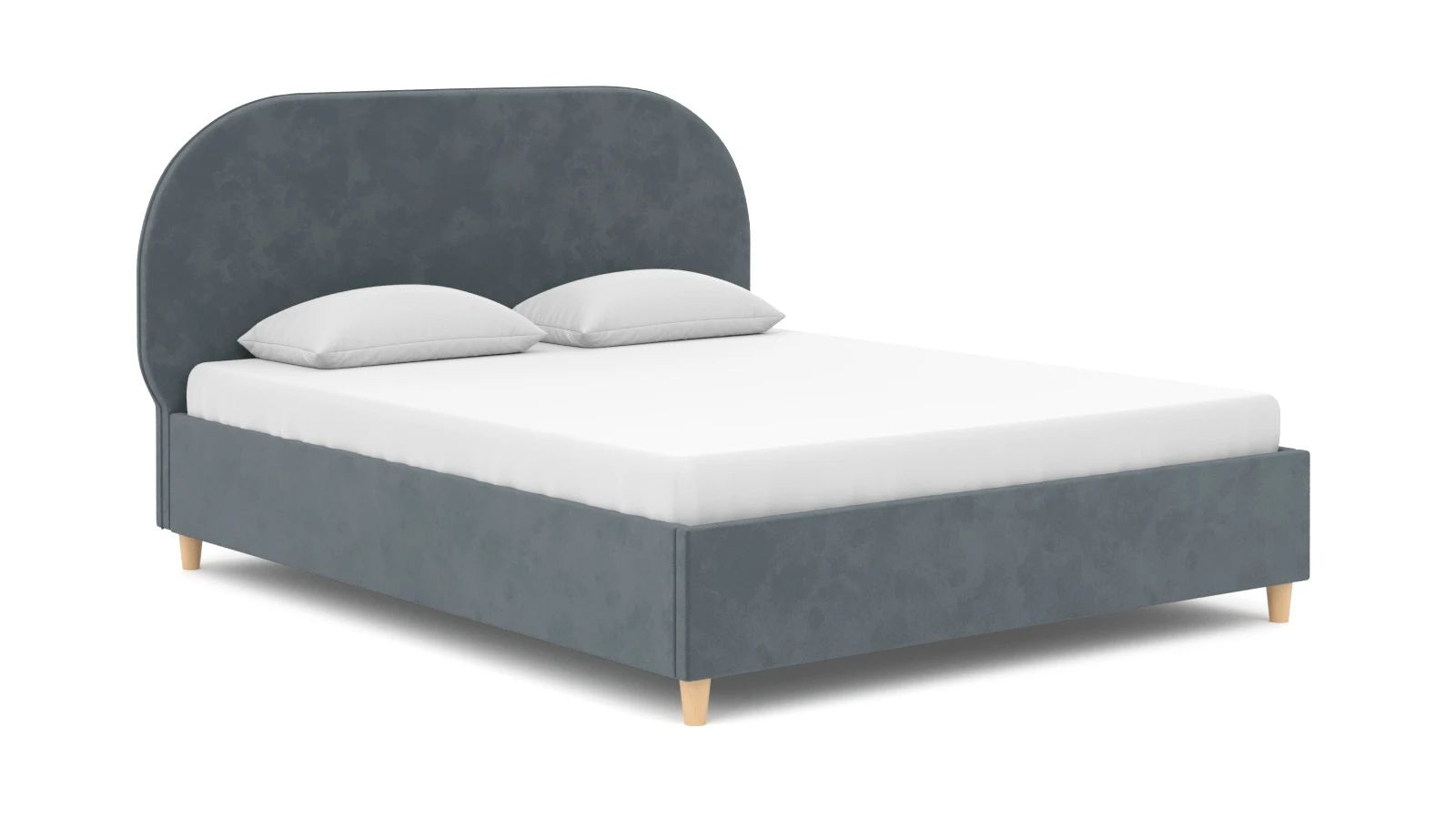 

Кровать Askona Dora Sky Velvet 18 140х200, Голубой, Dora