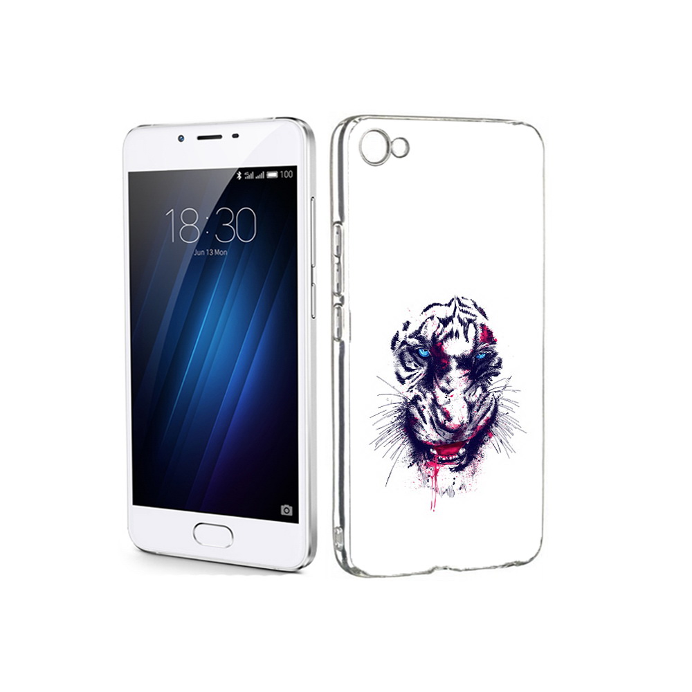 

Чехол MyPads Tocco для Meizu U20 безумный тигр (PT50622.85.228), Прозрачный, Tocco