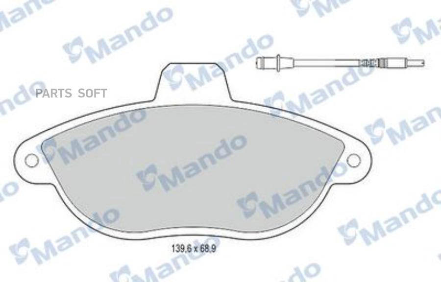 

Тормозные колодки Mando mbf015472