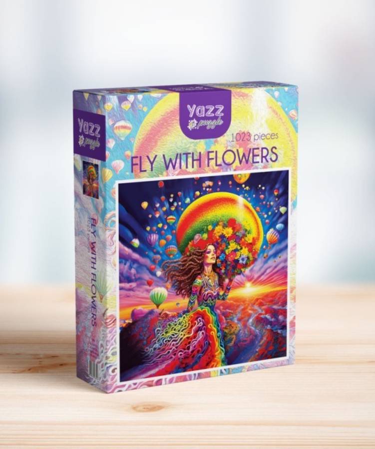 

Пазлы Yazz puzzle 1000 дет, Полет с цветами, EH111