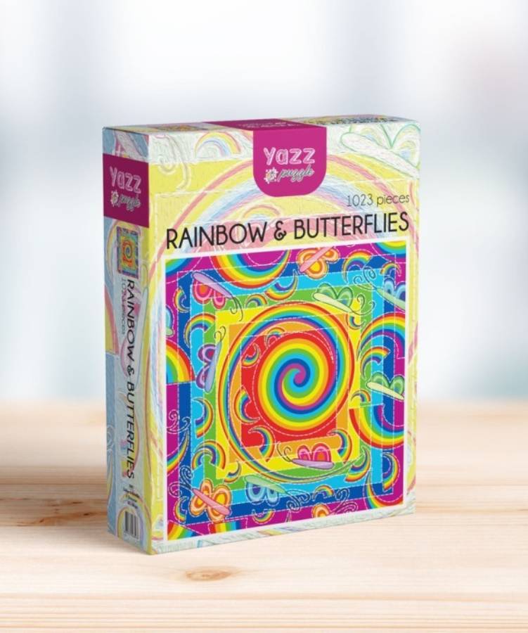 

Пазлы Yazz puzzle 1000 дет, Радуга и бабочки, YP110