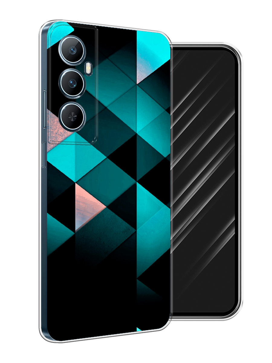 

Чехол Awog на Realme C65 "Геометрия 16", Бирюзовый;черный, 2516750-1