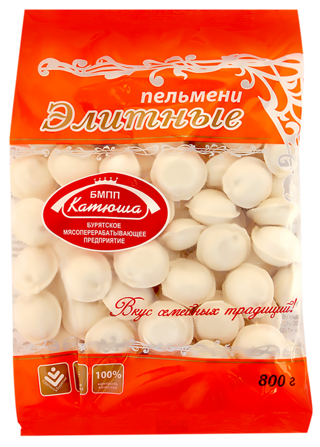 

Пельмени Катюша Элитные с говядиной и свининой 800 г