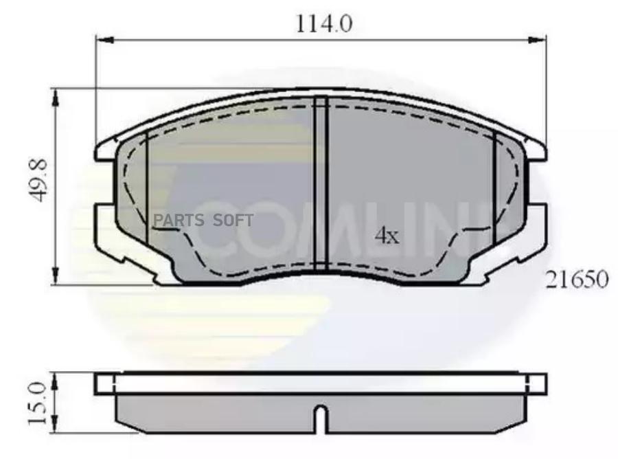 Тормозные колодки COMLINE CBP0415