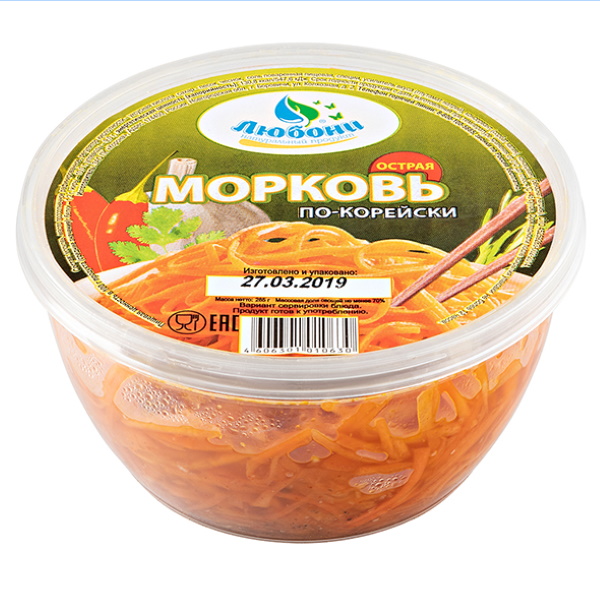 

Морковь Любони острая по-корейски 285 г