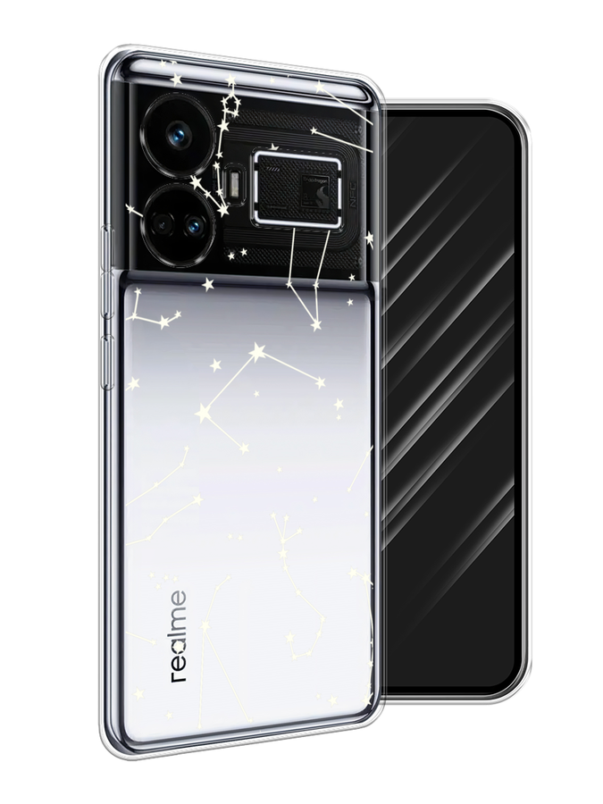 

Чехол Awog на Realme GT5 "Созвездия", Прозрачный;серый;бежевый, 2515050-1