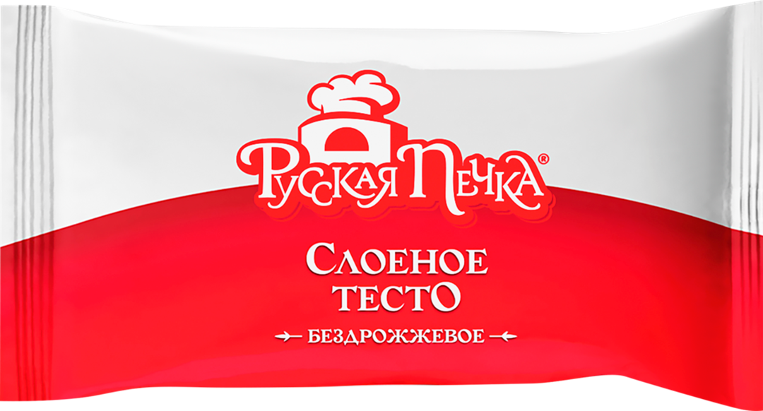 

Тесто Русская печка слоеное бездрожжевое 500 г