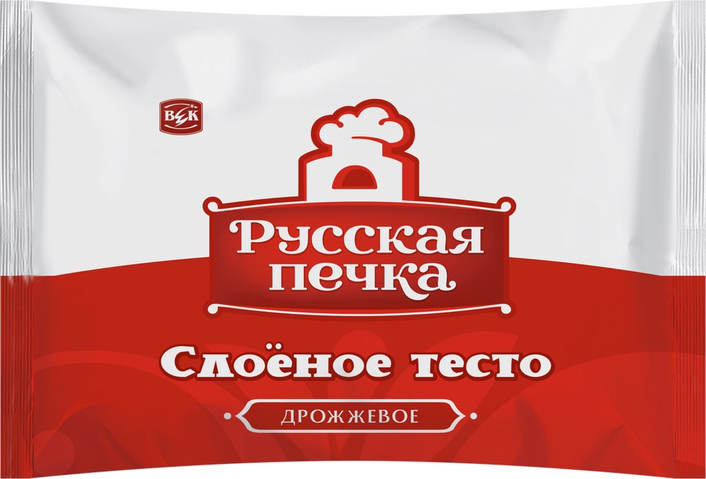 

Тесто Русская печка слоеное дрожжевое 500 г