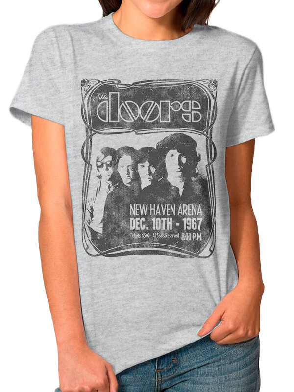 

Футболка женская Dream Shirts The Doors - Джим Моррисон серая 3XL, Серый, The Doors - Джим Моррисон