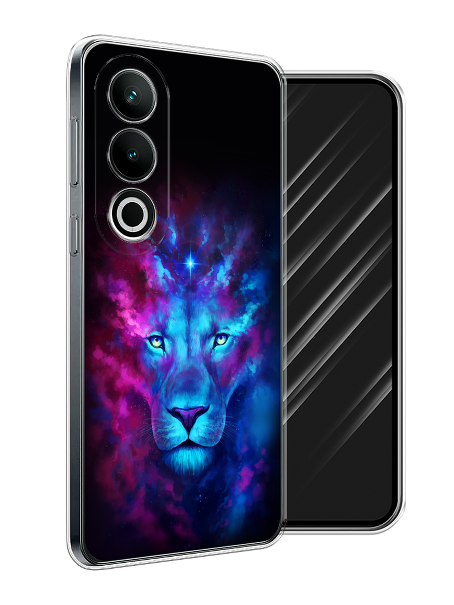 

Чехол Awog на OnePlus Nord CE4 "Космический лев", Голубой, 154750-1