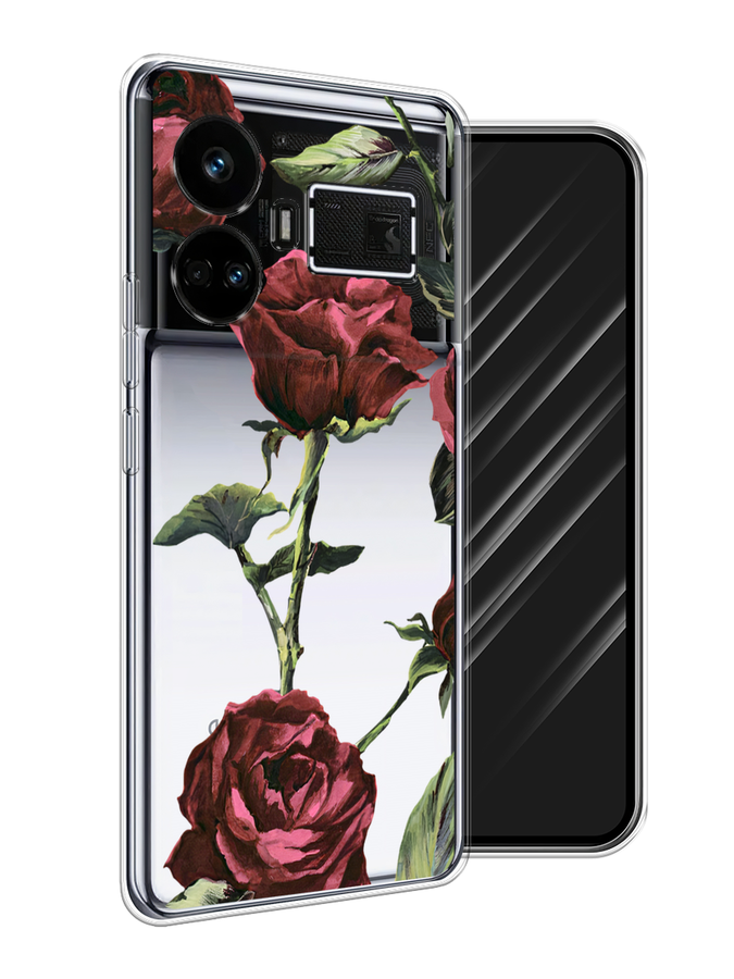 

Чехол Awog на Realme GT5 "Бордовые розы фон", Бордовый, 2515050-1