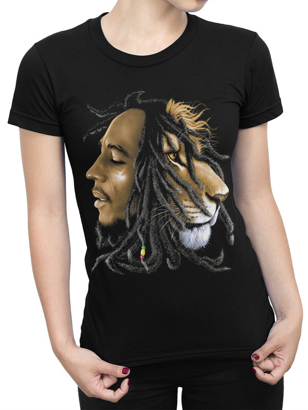 

Футболка женская Dream Shirts Боб Марли черная M, Боб Марли