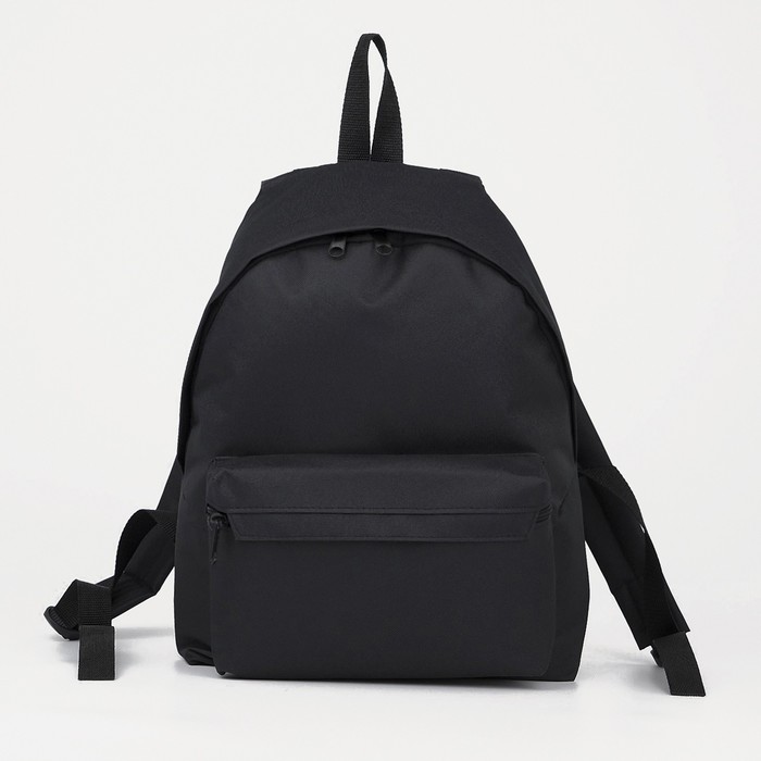 Рюкзак на молнии ЗФТС, наружный карман, чёрный сумка женская отдел на молнии наружный карман чёрный