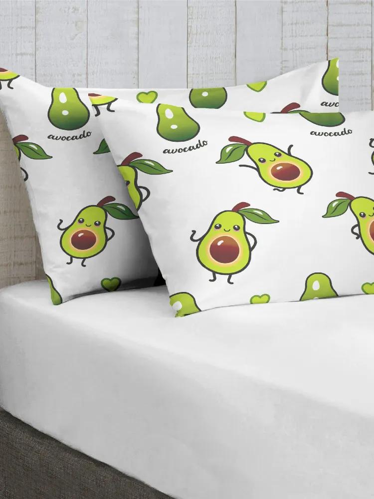 

Комплект наволочек перкаль 70x70 (2 шт.) "Crazy Getup" рис. 16508-2 Avocado White, Белый