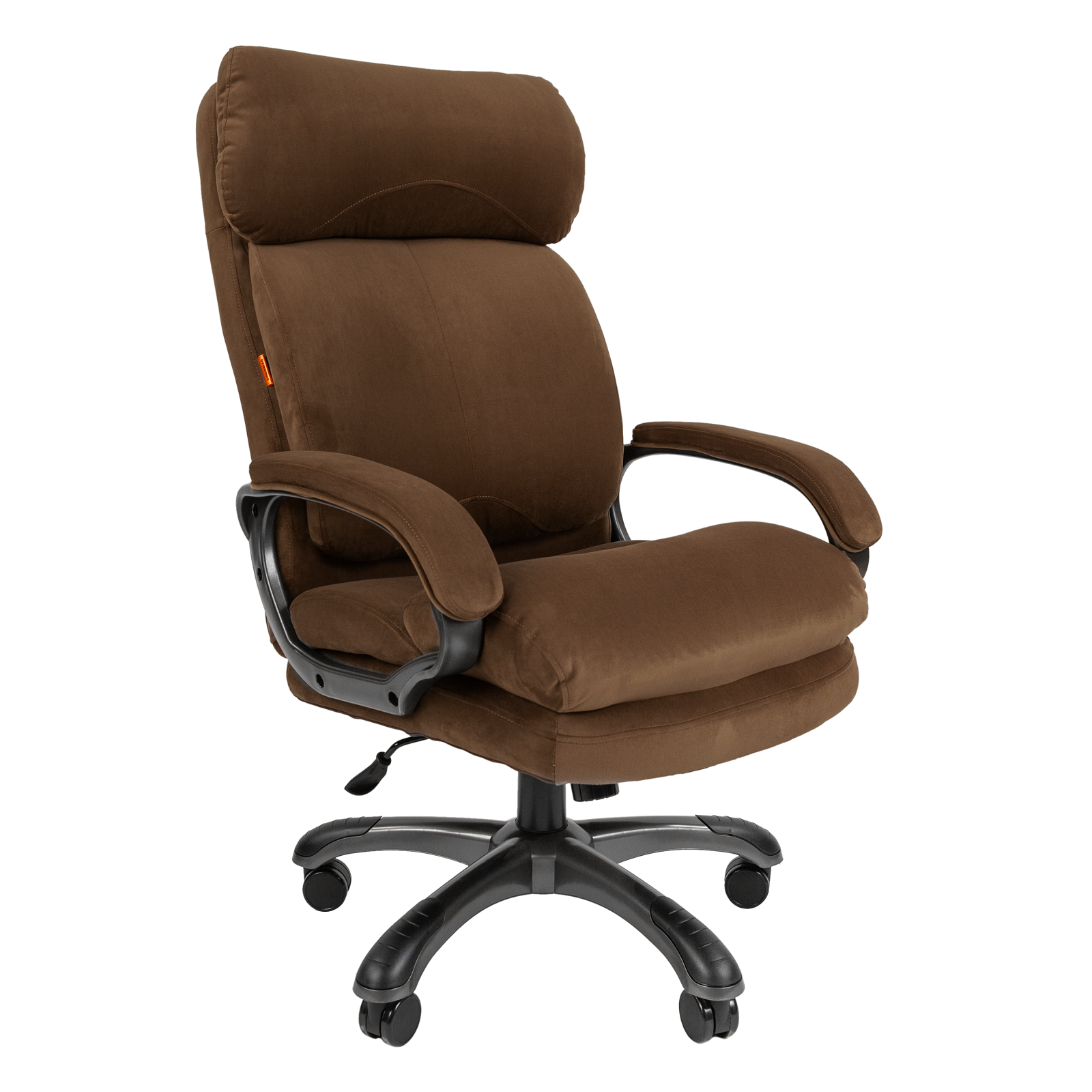 фото Домашнее компьютерное кресло chairman home 505 ткань коричневый