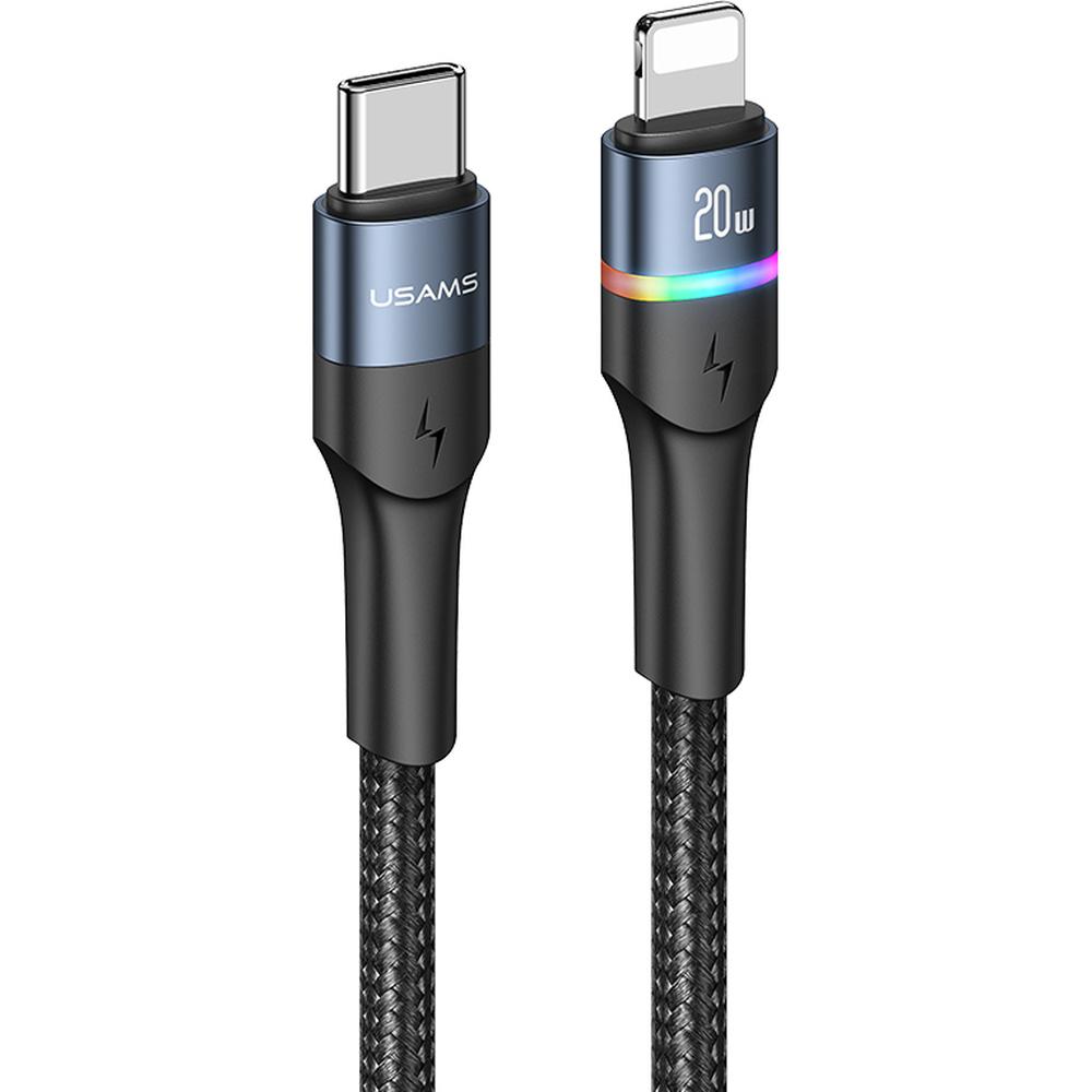 Кабель для Apple USB-C - Lightning Usams US-SJ538 1.2м черный