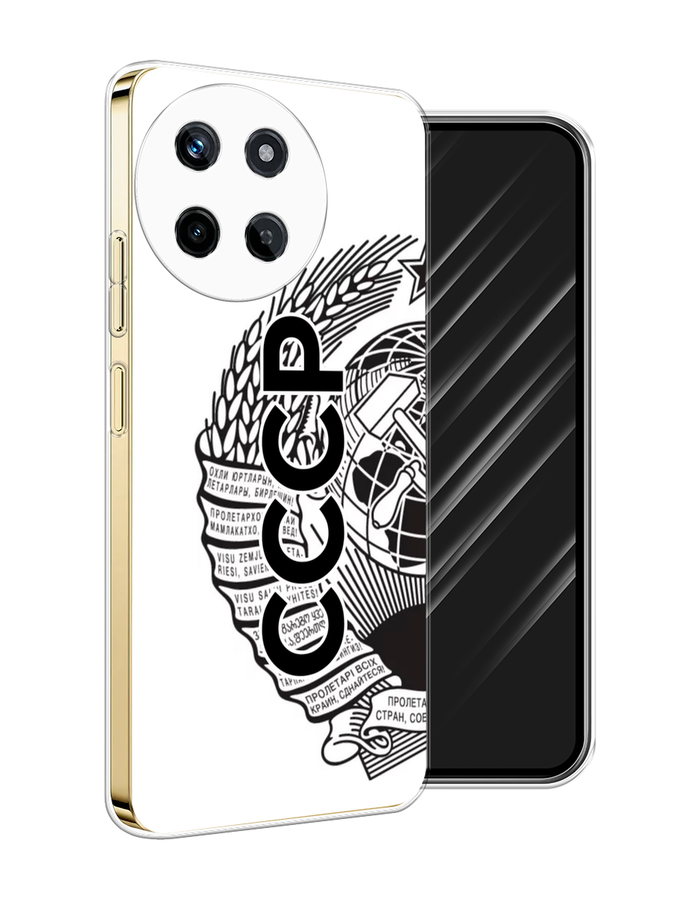 

Чехол Awog на Realme 11 4G "Герб СССР", Черный;серый;белый, 2515150-1