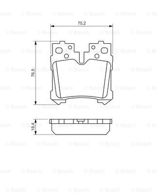 

Тормозные колодки Bosch дисковые 986494424