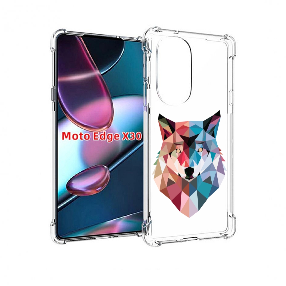 

Чехол MyPads Геометрический-волк для Motorola Moto Edge X30, Прозрачный, Tocco