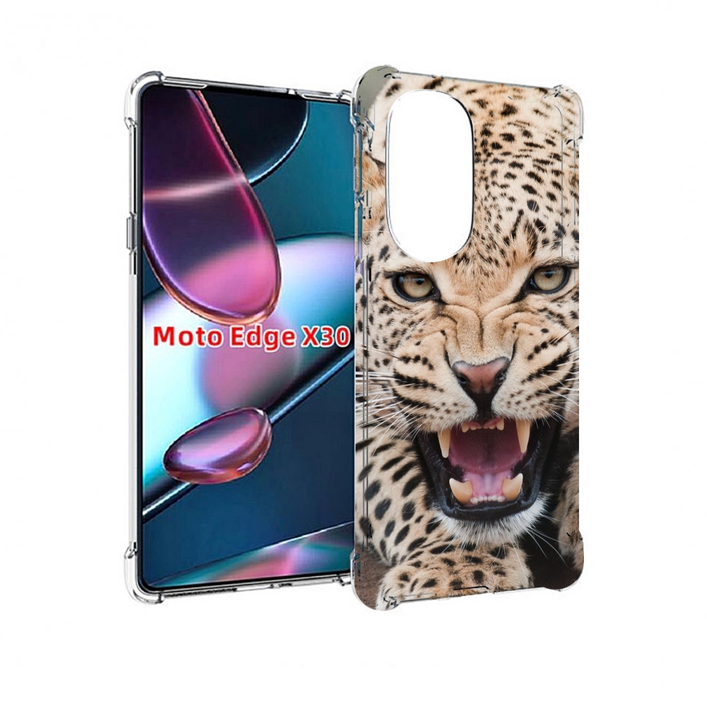 

Чехол MyPads Гепард-красивый мужской для Motorola Moto Edge X30, Прозрачный, Tocco