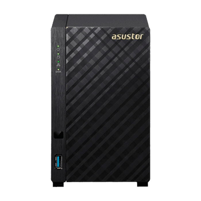 фото Сетевое хранилище данных asustor as1002t v2 black (90ix00l1-bw3s20)