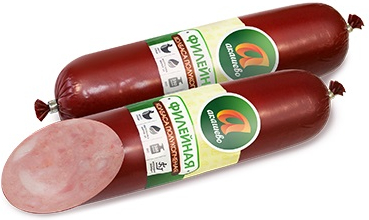 

Колбаса Акашево Филейная полукопченая 350 г
