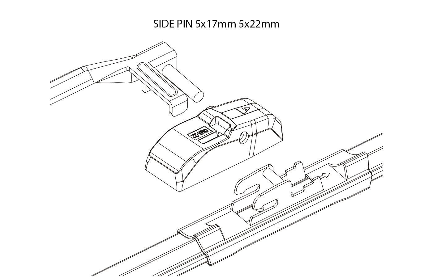 Osawa адаптеры OMA22 (SIDE PIN 5x17mm 5x22mm) 2шт.