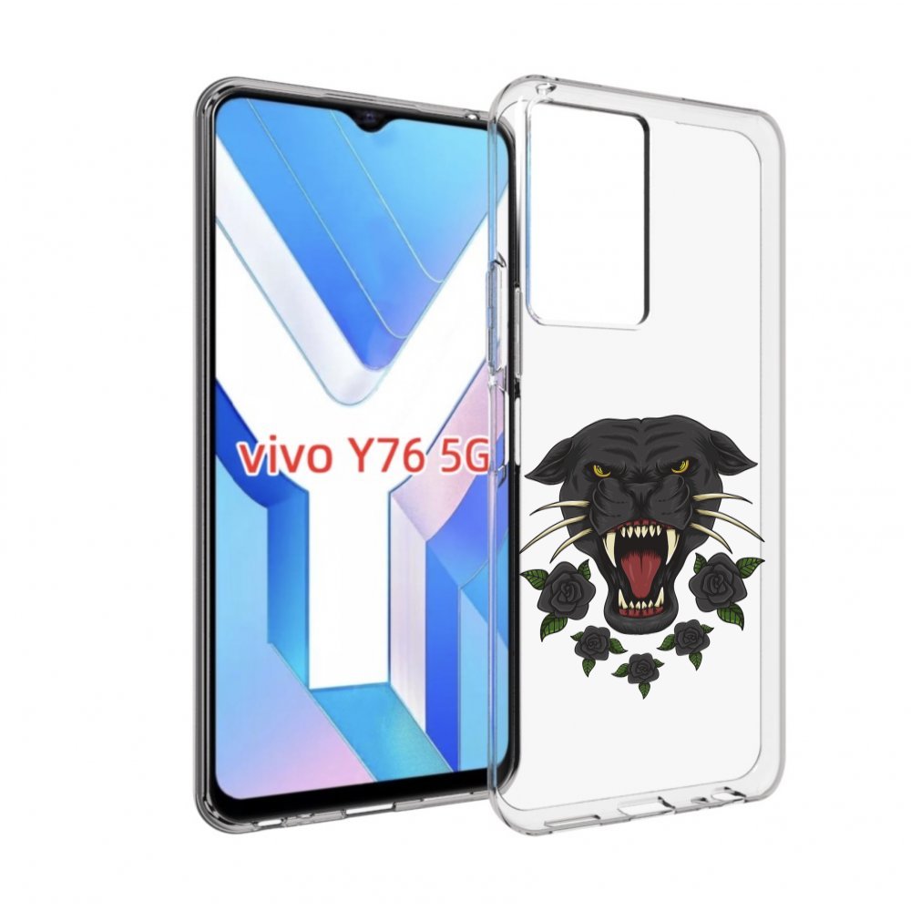 

Чехол MyPads Пантера для Vivo Y76 5G, Прозрачный, Tocco