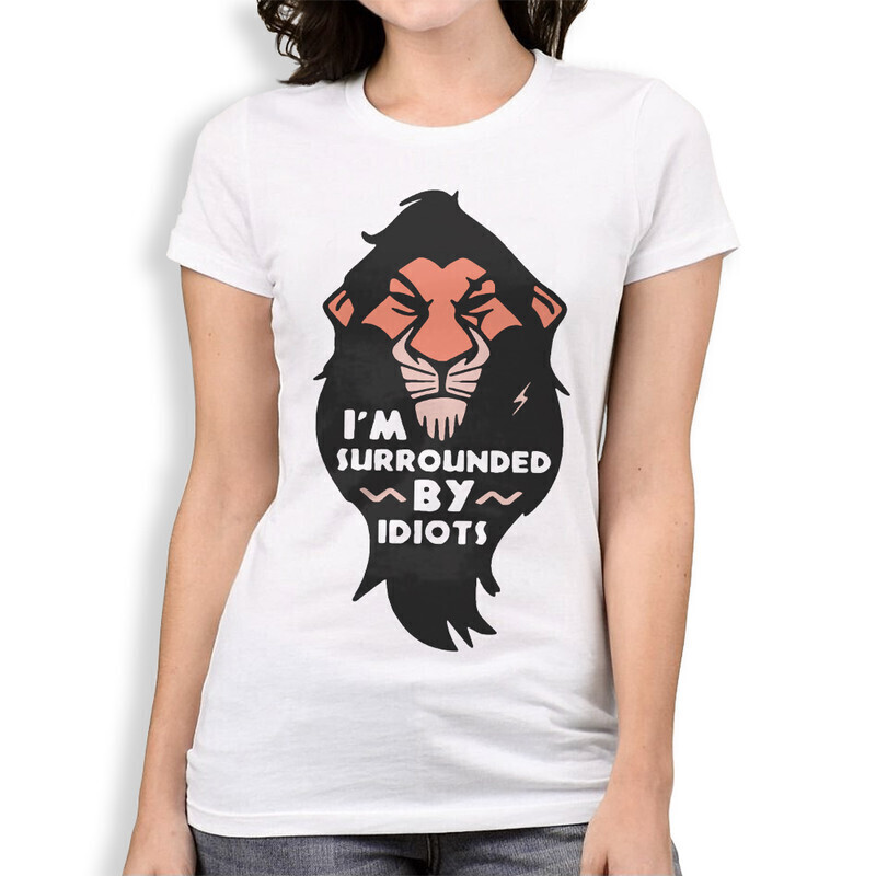 

Футболка женская Dream Shirts Шрам - "Я окружен идиотами" Женская 10006941 белая XL, Шрам - "Я окружен идиотами" Женская 10006941
