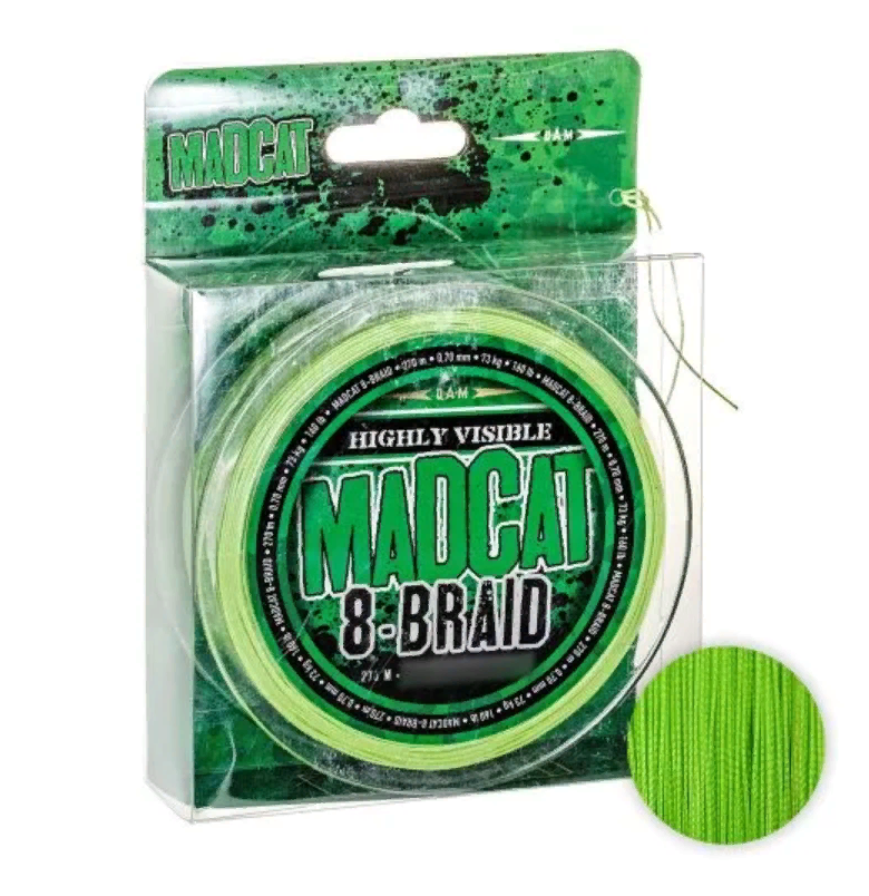 Шнур Madcat G2 8-braid Main Line 270м. 0.60мм. GREEN