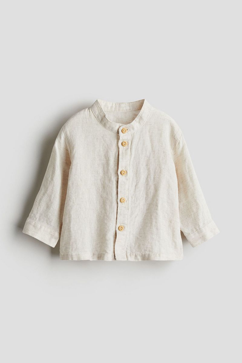 

Рубашка детская H&M 1206926, светло-бежевый, 98, 1206926