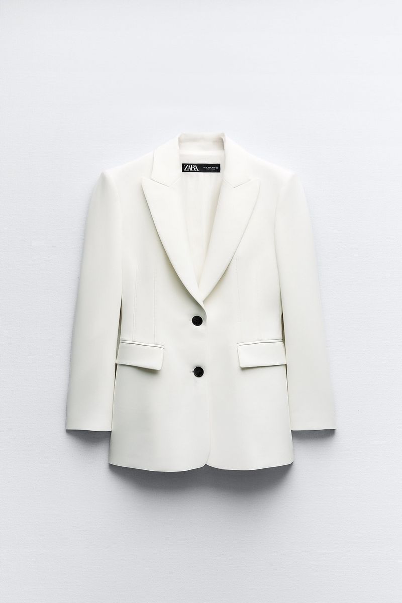 

Пиджак женский ZARA 02191600 белый XS, 02191600