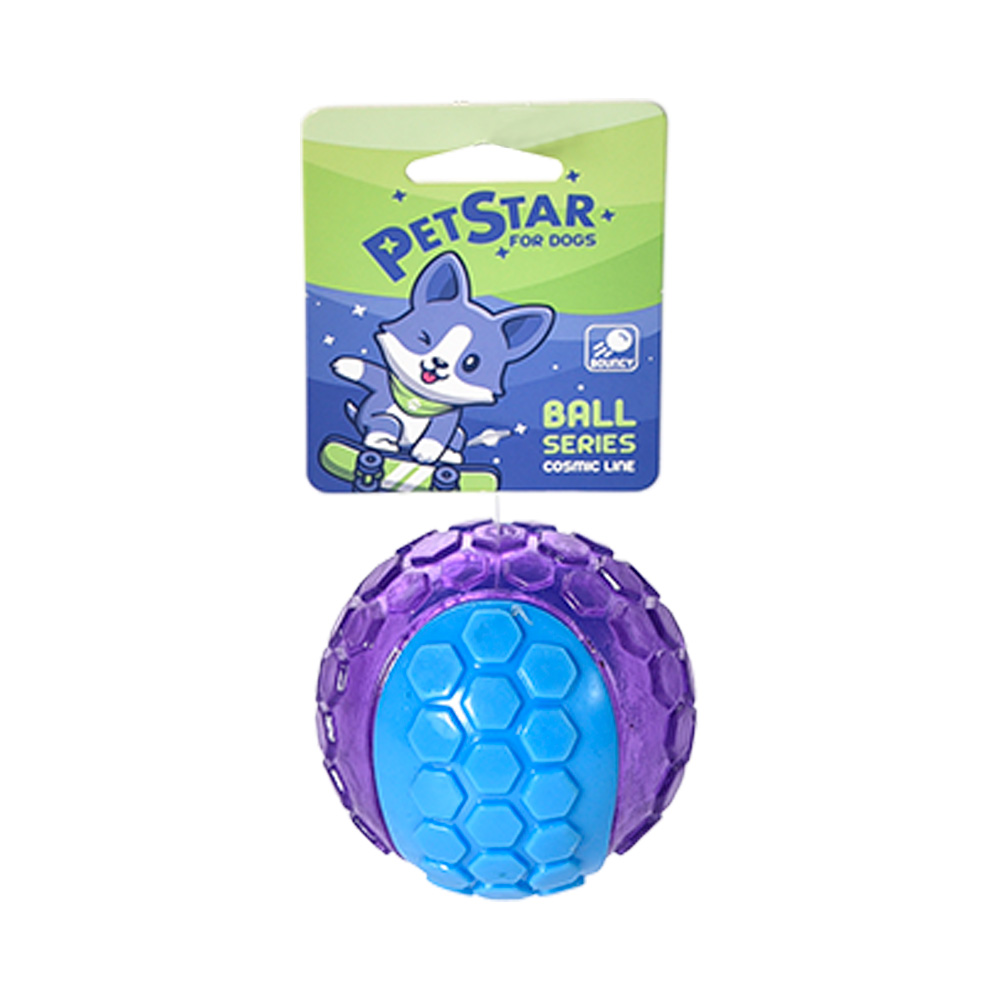 

Игрушка для cобак PET STAR Мяч цветной, термопластичная резина, 7.5 см, МЯЧ ЦВЕТНОЙ