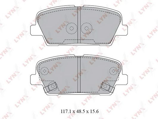 Тормозные колодки LYNXauto задние дисковые для Hyundai Santa Fe/Kia Sorento 2009- BD3623