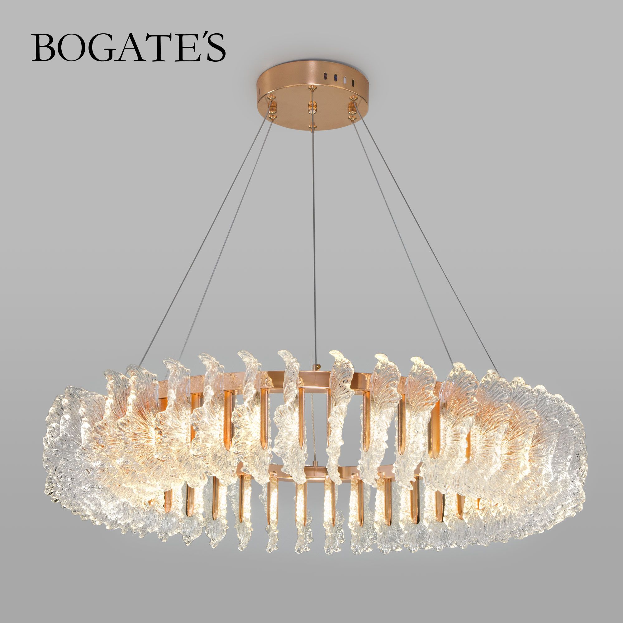 

Подвесной светодиодный светильник Bogate's Farfalla 90375, 1 68W 4000К золото, Farfalla