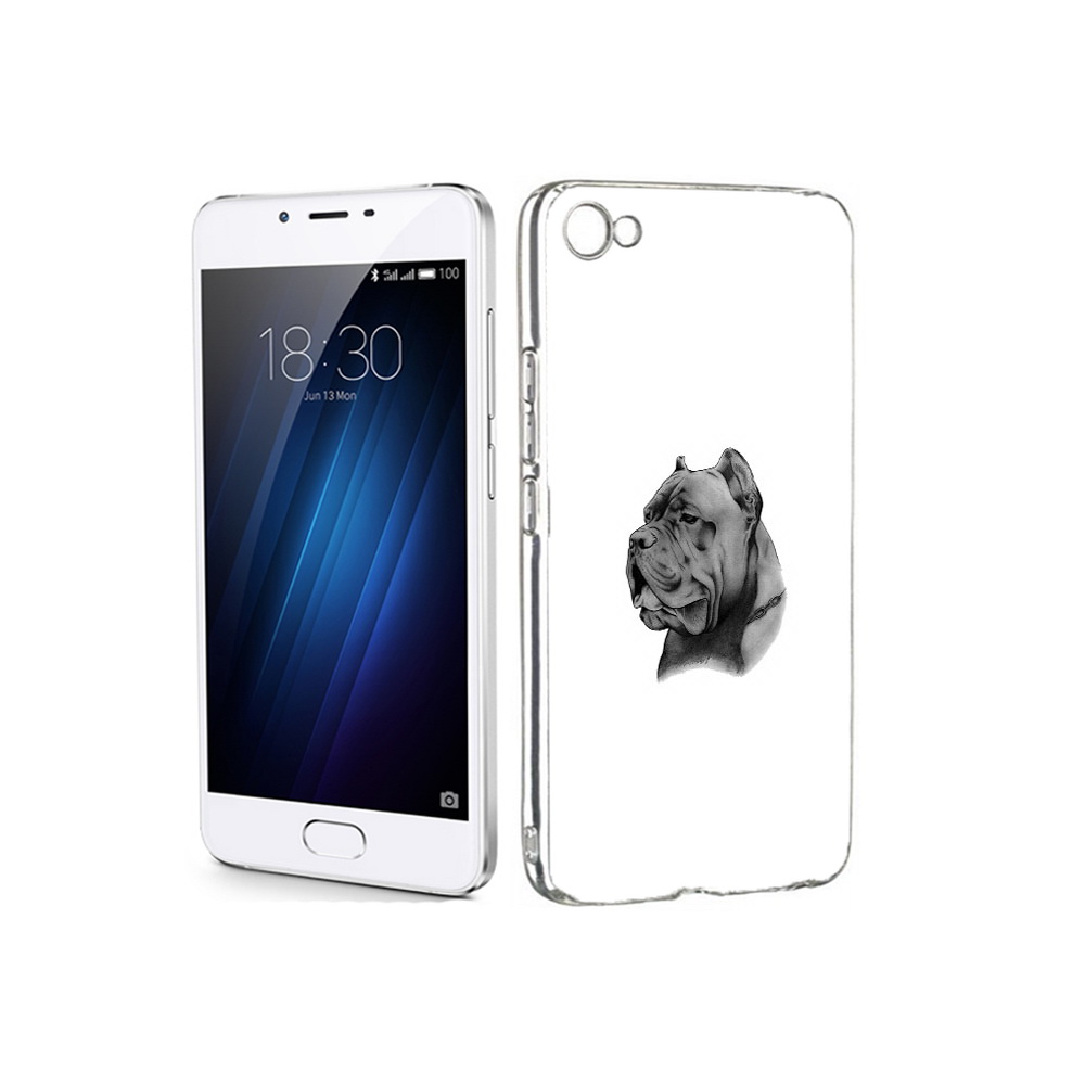 

Чехол MyPads Tocco для Meizu U20 грозный бульдог (PT50622.85.300), Прозрачный, Tocco