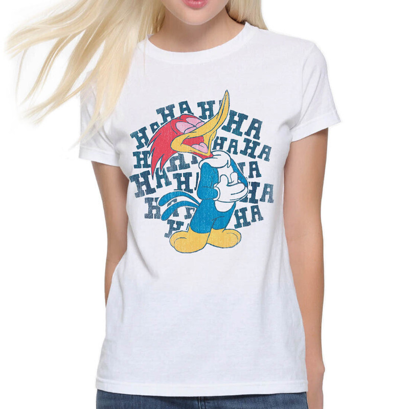 

Футболка женская Dream Shirts Дятел Вуди Женская 10007041 белая XS, Дятел Вуди Женская 10007041